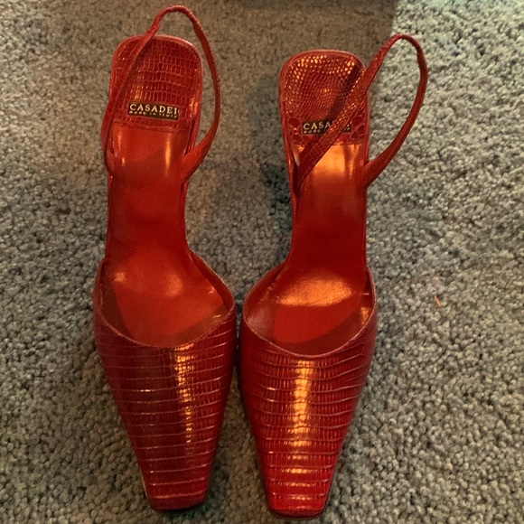 Casadei Tejus King Sangria Heels - Picture 3 of 10